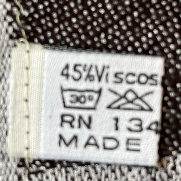 Pashmina Shawl Wrap Black & White About 70” x 28.5” - Picture 4 of 9